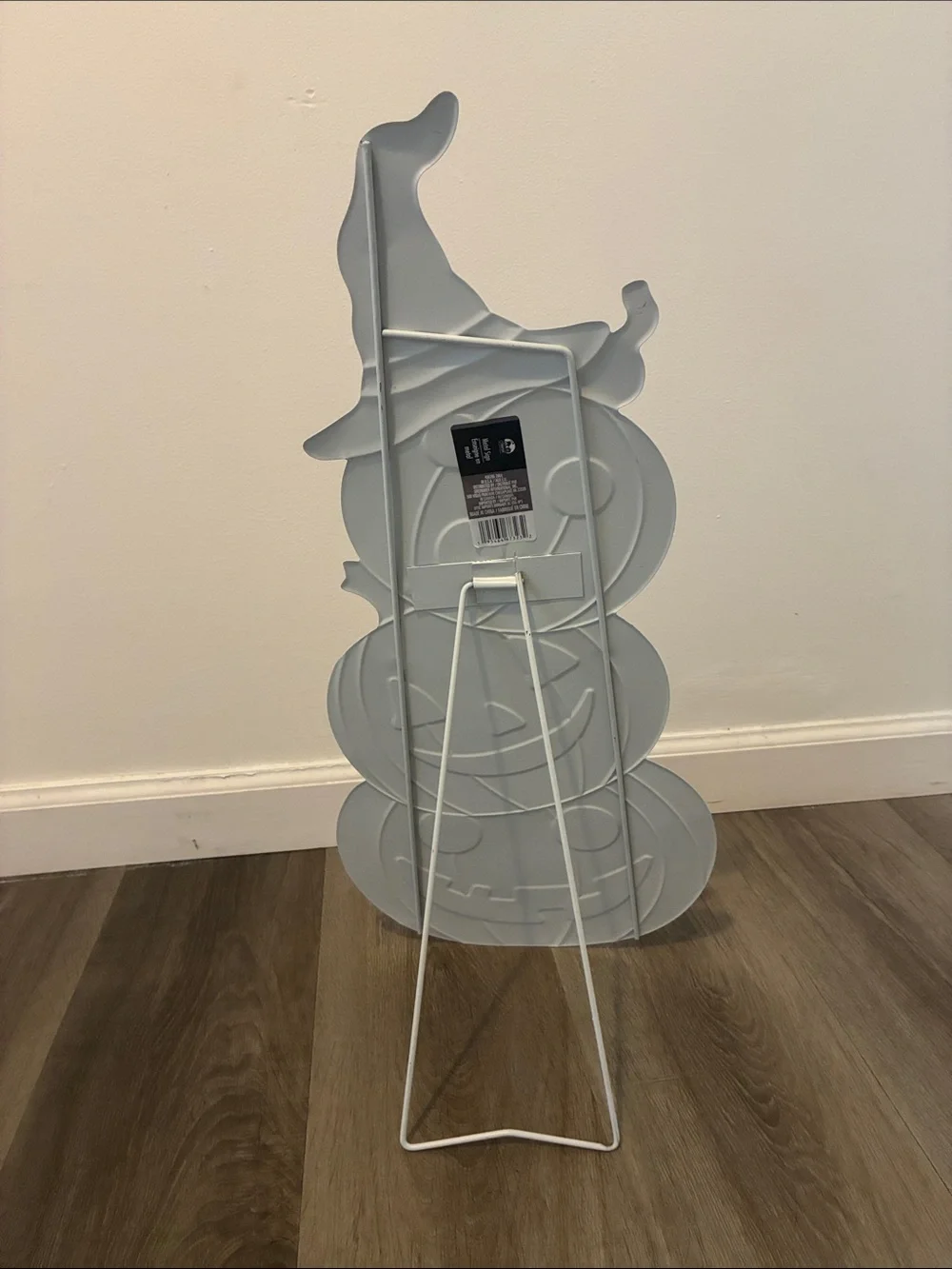 NWT- 23” Halloween Jack-o-lantern Pumpkin Stack Metal Easel Stand Porch Sign